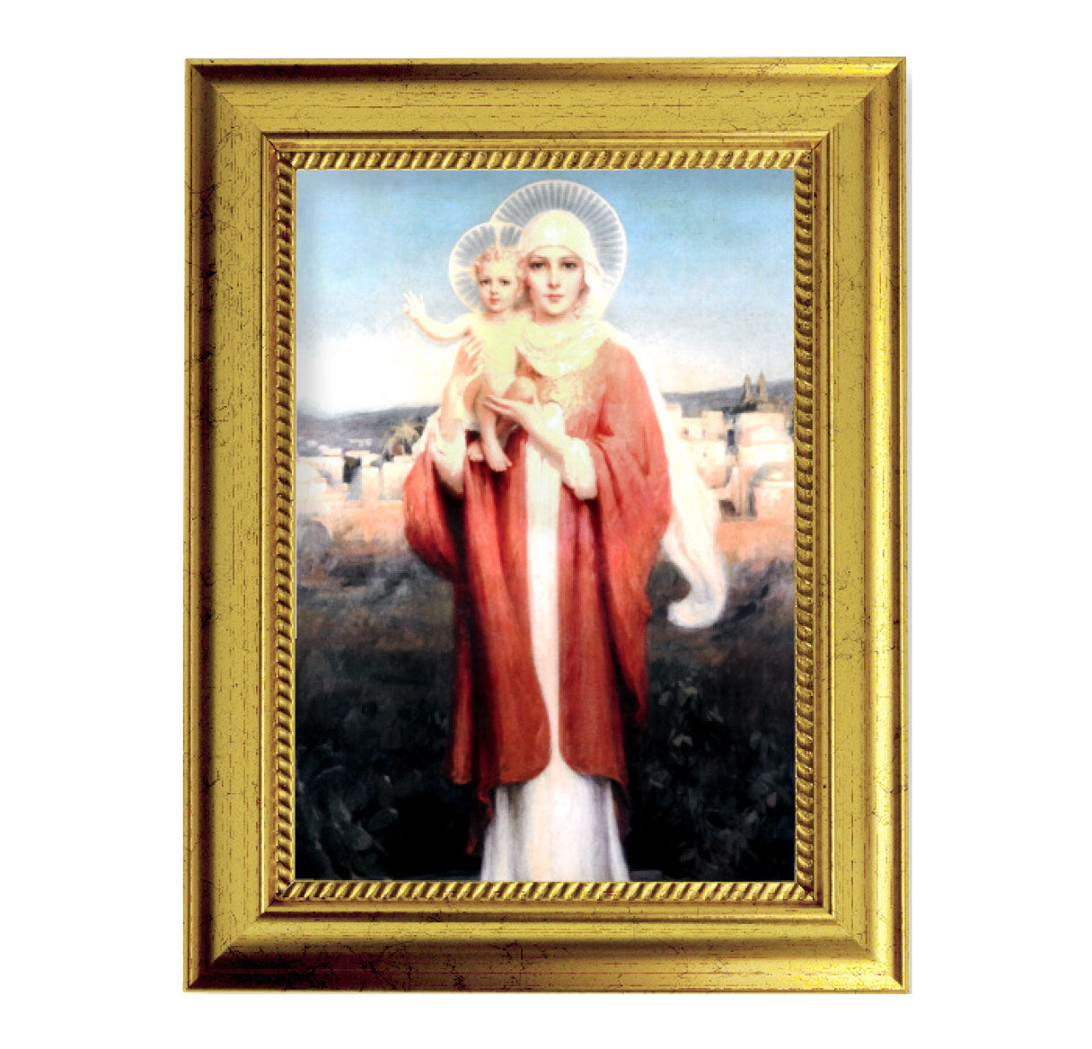 Our Lady of Jerusalem Gold-Leaf Framed Art