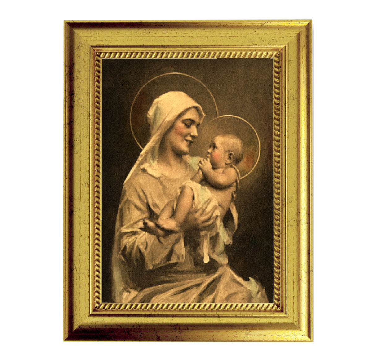 Mother of Divine Grace Gold-Leaf Framed Art