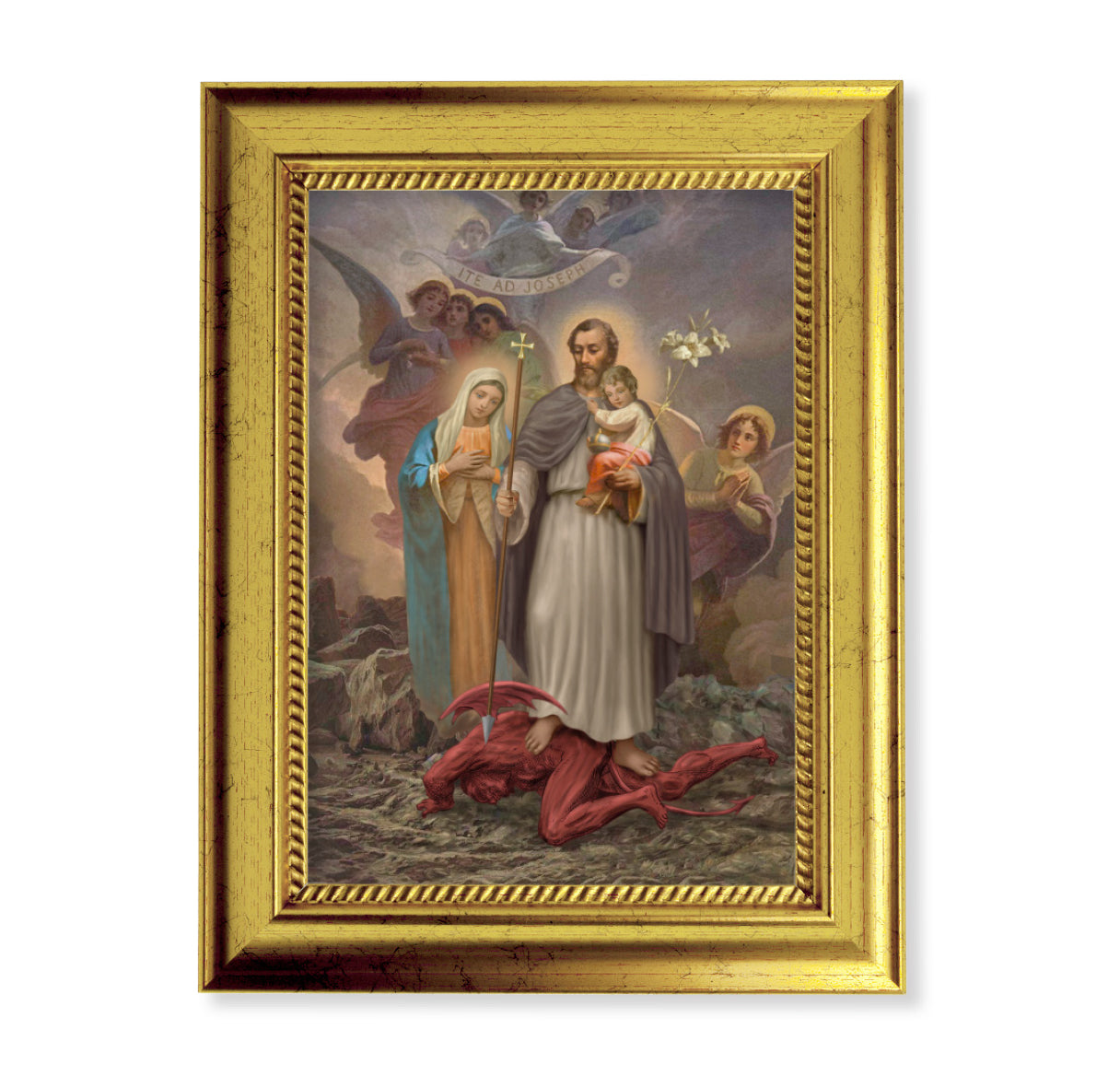St. Joseph "Terror of Demons" Gold-Leaf Framed Art