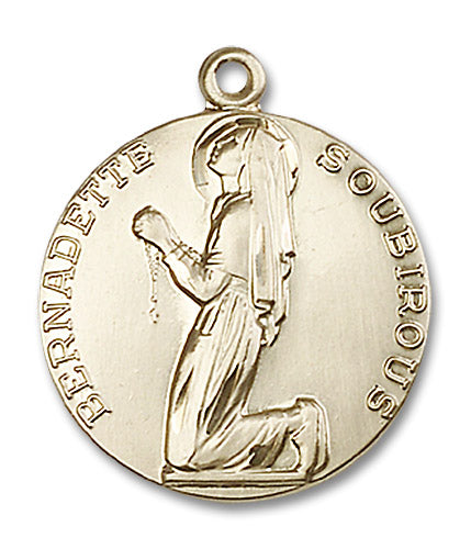 14kt Gold Filled Saint Bernadette Pendant