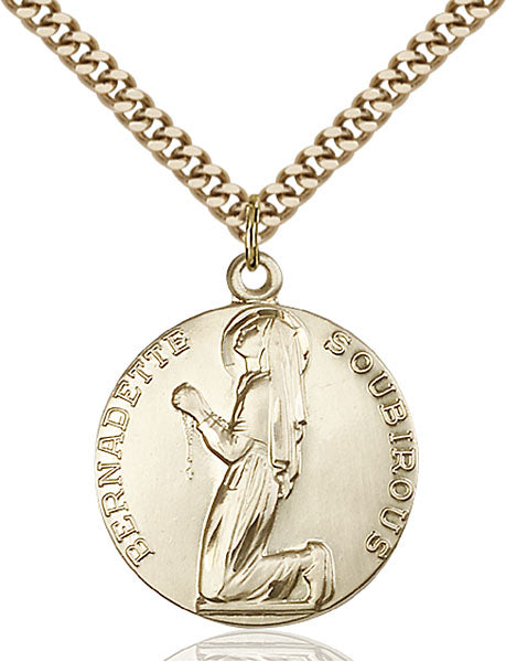 14kt Gold Filled Saint Bernadette Pendant