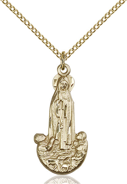 14kt Gold Filled Our Lady of Fatima Pendant