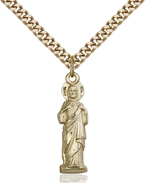 14kt Gold Filled Sacred Heart Pendant