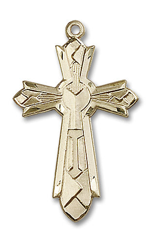 14kt Gold Filled Mosaic Cross Pendant