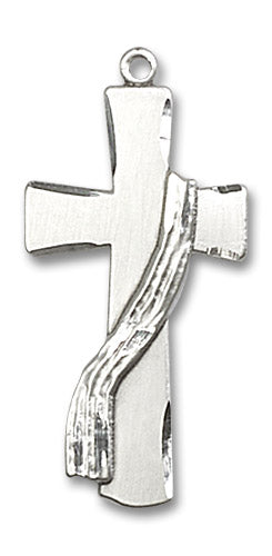 Sterling Silver Deacon Cross Pendant