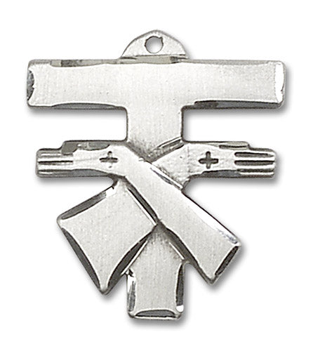 Sterling Silver Franciscan Cross Pendant