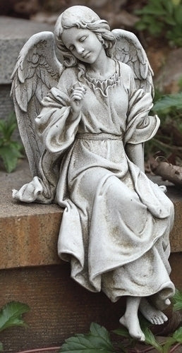 Sitting Angel Garden Statue 12.75" H
