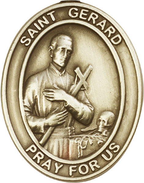 Antique Gold St. Gerard Visor Clip