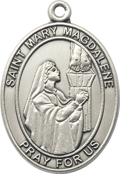 Silver Oxide Mary Magdalene Keychain