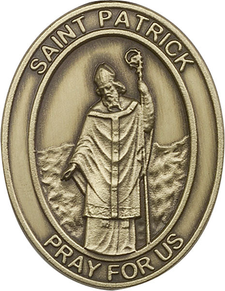 Antique Gold St. Patrick Visor Clip