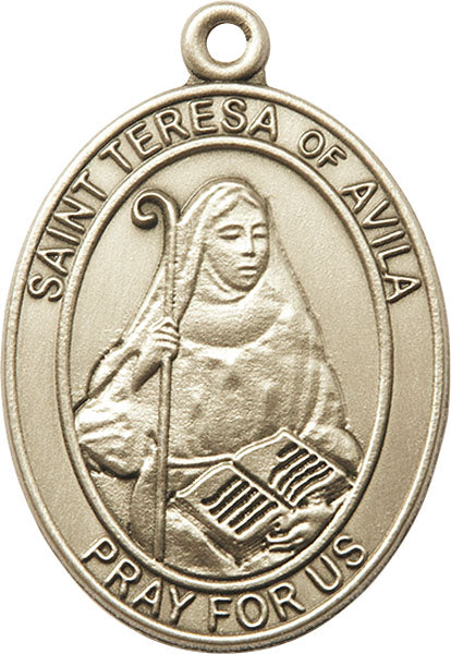 Gold Oxide St. Teresa of Avila Keychain