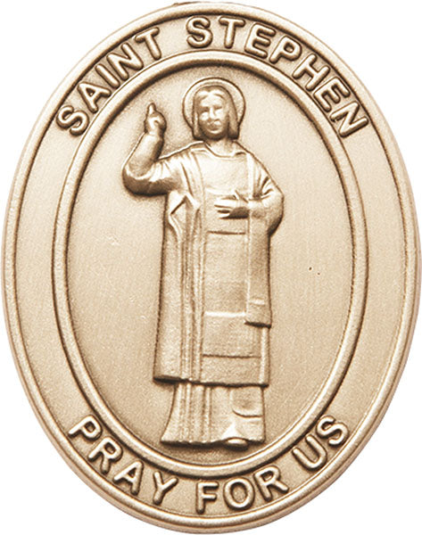 Gold Oxide St. Stephen the Martyr Visor Clip