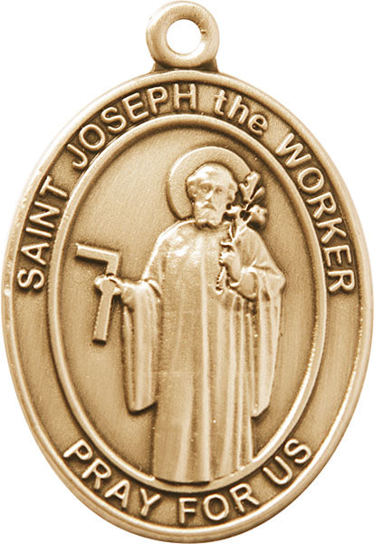 Gold Oxide St. Joseph the Worker Keychain