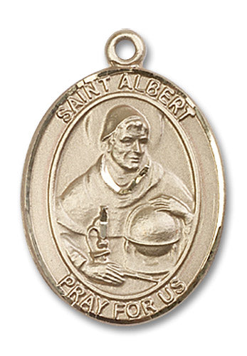 14kt Gold Saint Albert the Great Medal