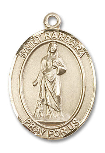 14kt Gold Filled Saint Barbara Pendant