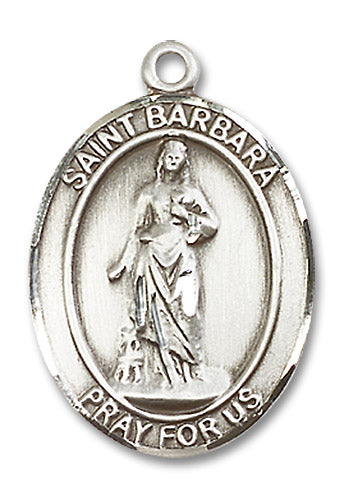 Sterling Silver Saint Barbara Pendant