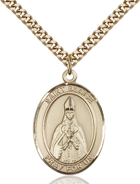 14kt Gold Filled Saint Blaise Pendant