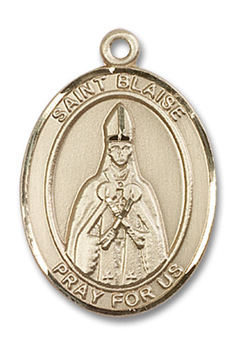 14kt Gold Saint Blaise Medal