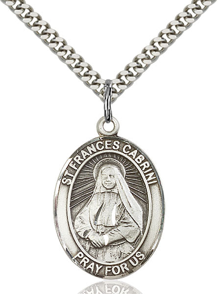 Sterling Silver Saint Frances Cabrini Pendant