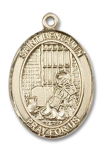 14kt Gold Saint Benjamin Medal