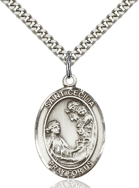 Sterling Silver Saint Cecilia Pendant