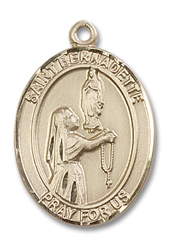 14kt Gold Saint Bernadette Medal