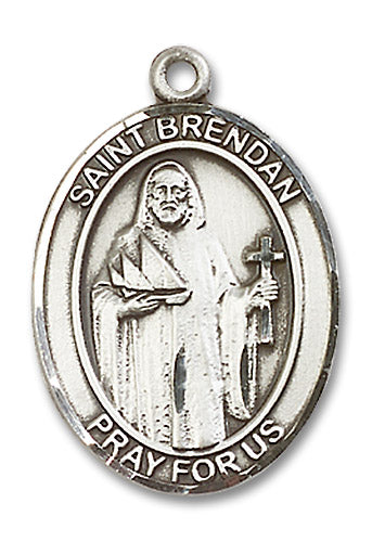 Sterling Silver Saint Brendan the Navigator Pendant