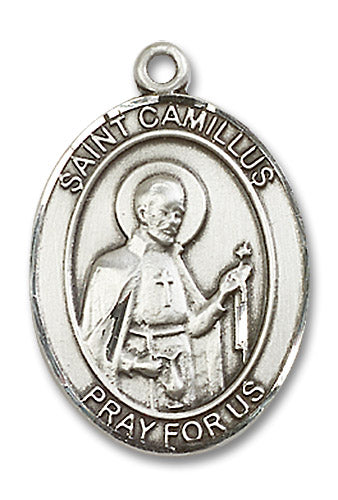 Sterling Silver Saint Camillus of Lellis Pendant