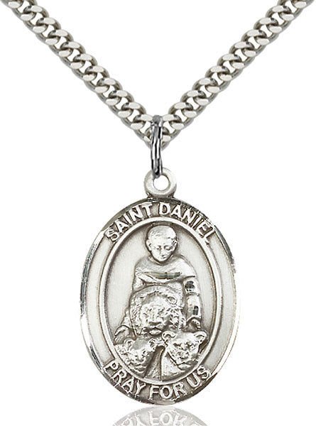 Sterling Silver Saint Daniel Pendant