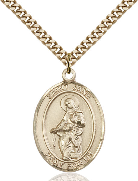 14kt Gold Filled Saint Jane of Valois Pendant