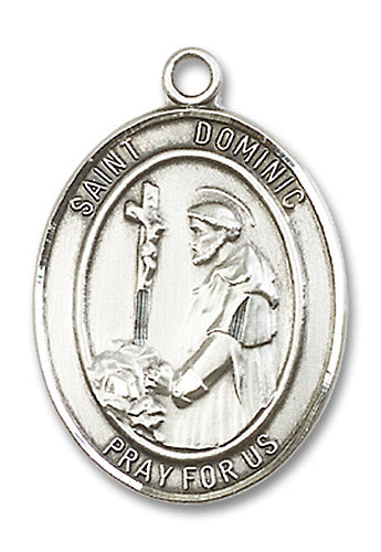 Sterling Silver Saint Dominic de Guzman Pendant