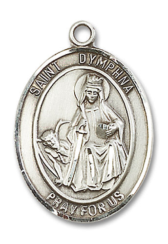 Sterling Silver Saint Dymphna Pendant