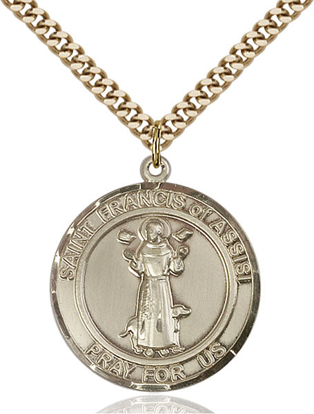 14kt Gold Filled Saint Francis of Assisi Pendant