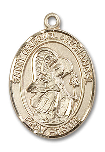 14kt Gold Saint Gabriel the Archangel Medal