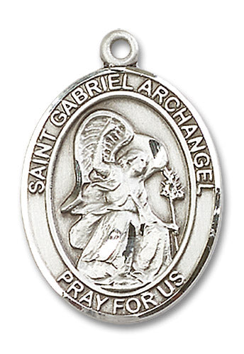 Sterling Silver Saint Gabriel the Archangel Pendant