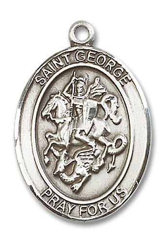 Sterling Silver Saint George Pendant