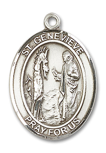 Sterling Silver Saint Genevieve Pendant