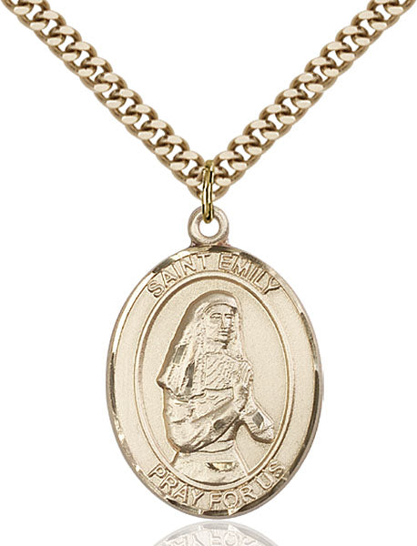 14kt Gold Filled Saint Emily de Vialar Pendant