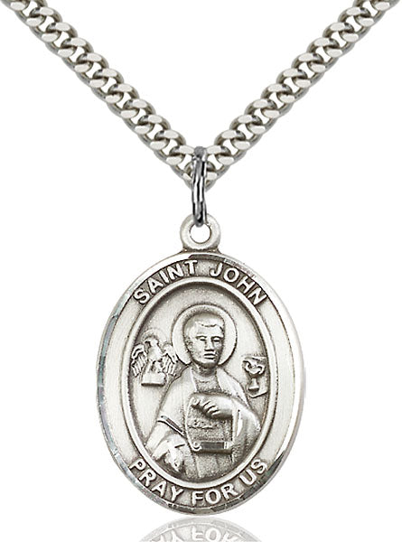 Sterling Silver Saint John the Apostle Pendant
