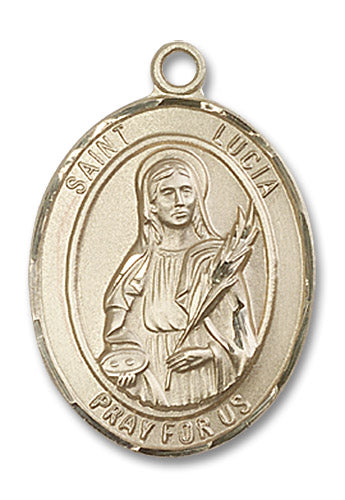 14kt Gold Saint Lucia of Syracuse Medal