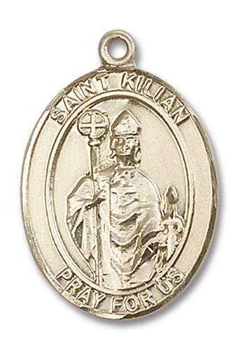 14kt Gold Saint Kilian Medal