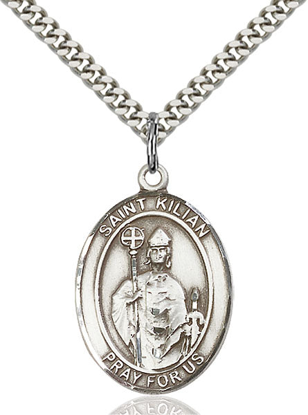 Sterling Silver Saint Kilian Pendant