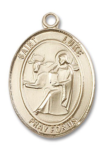 14kt Gold Saint Luke the Apostle Medal