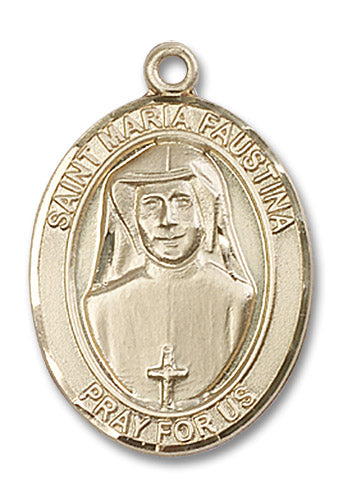 14kt Gold Filled Saint Maria Faustina Pendant
