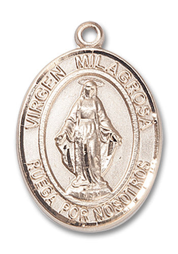 14kt Gold Filled Virgen Milagrosa Pendant