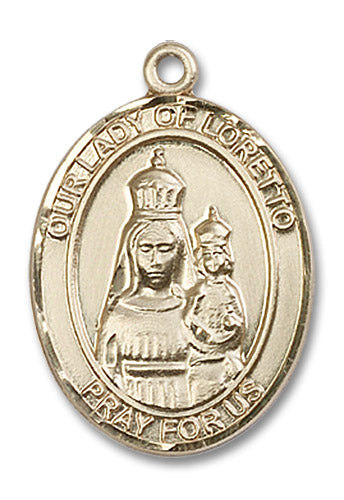 14kt Gold Filled Our Lady of Loretto Pendant