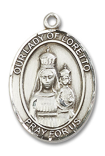Sterling Silver Our Lady of Loretto Pendant