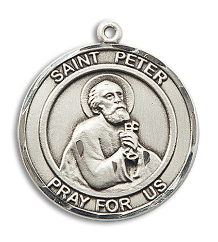 Sterling Silver Saint Peter the Apostle Pendant