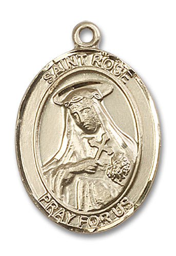 14kt Gold Saint Rose of Lima Medal