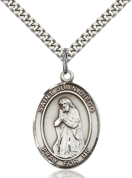 Sterling Silver Saint Juan Diego Pendant